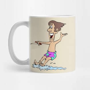 Waterskiing Dad on Vacation Mug